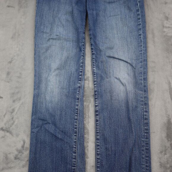 Lauren Jeans Co Pants Womens 4 Blue Denim Classic Straight Pockets Jeans - Picture 13 of 16